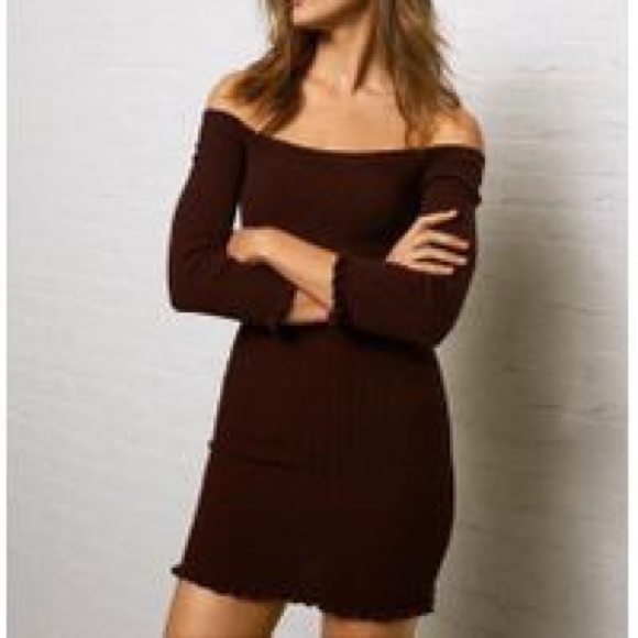 American Eagle Black Off The Shoulder Dress - Picture 6 of 6